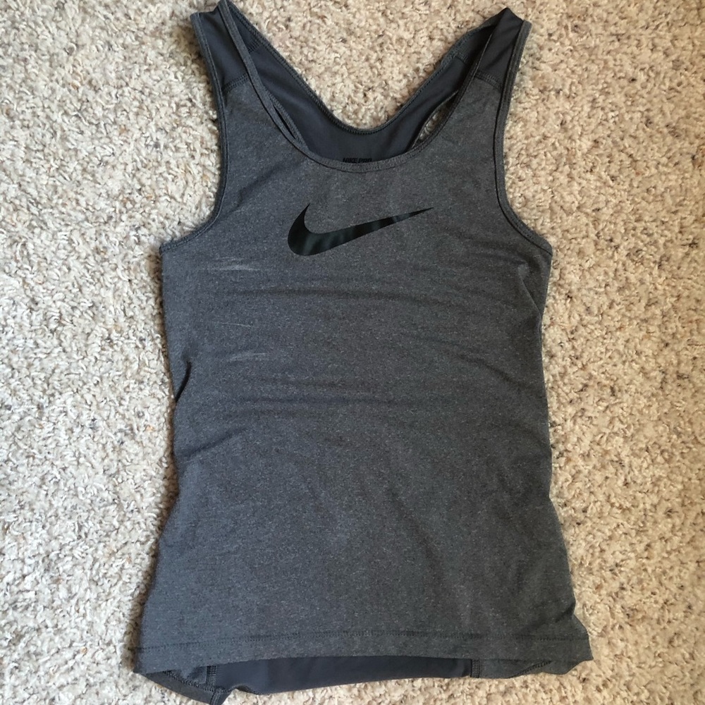 Gray Nike tank
